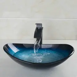 Стеклянная раковина для ванны фото