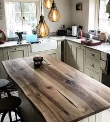 Vintage countertop in the kitchen photo