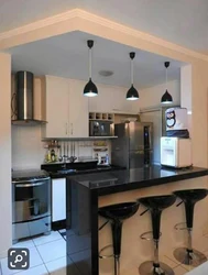 Niche ceilings in the kitchen photo