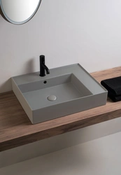 Gray Sink For Bathroom Photo