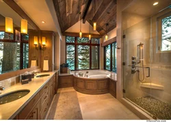Ordinary bathtub in houses photo