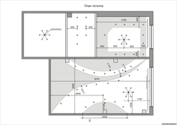 Схема потолка в гостиной фото