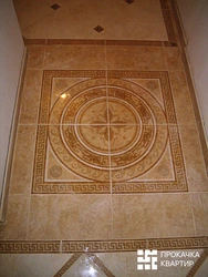 Tile panel in the hallway photo
