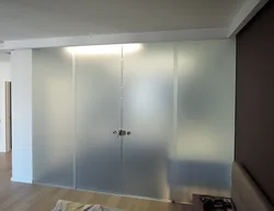 Photo Of Frosted Doors To The Dressing Room
