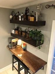 Shelves Rack In The Kitchen Photo