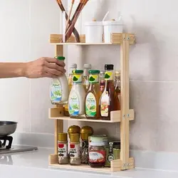 Shelves Rack In The Kitchen Photo