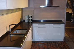 Kitchens with chocolate countertops photo