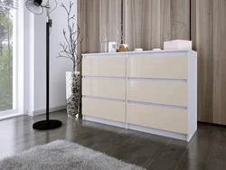 Glossy Chest Of Drawers In The Bedroom Photo