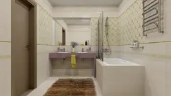 Длинная плитка в ванной фото