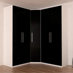 Hallway closet black and white photo