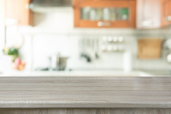 Photo of a kitchen in a light background