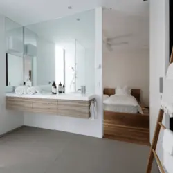 Фото ванные зеркала с пол