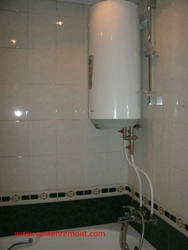 Фото ванная как разместили водонагреватель