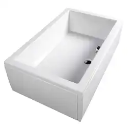 Photo of a bathtub with a deep tray