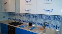 Kitchen Tiles Gzhel Photo