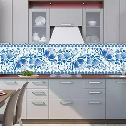 Kitchen Tiles Gzhel Photo