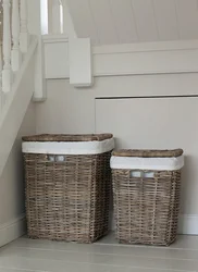 Wicker bath baskets photo