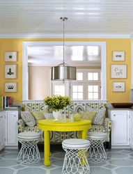 Kitchens with bright chairs photo