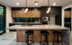 Black Kitchens With Island Photo