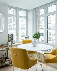 Mustard chairs for the kitchen photo