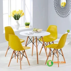 Mustard chairs for the kitchen photo
