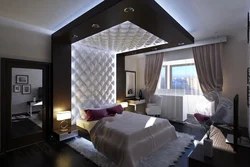 Спальня с зеркальным потолком фото
