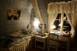 Bedroom In An Old House Photo