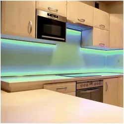 Подвесная Кухня С Подсветкой Фото