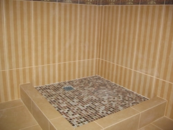 Shower tray instead of a bathtub photo