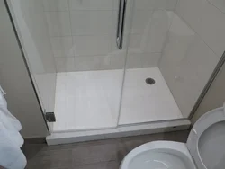 Shower tray instead of a bathtub photo