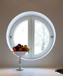 Round window in the kitchen photo