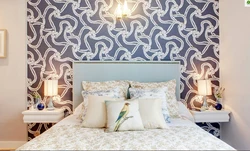 Bedroom color photo with pattern