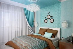 Bedroom color photo with pattern