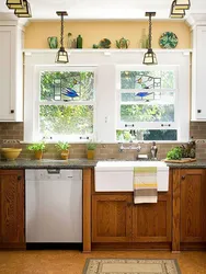 Country kitchens by the window photo