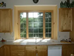 Дачные кухни у окна фото