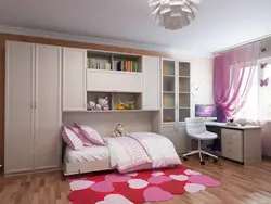 Children's bedroom wardrobe bed photo