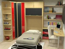 Children's bedroom wardrobe bed photo