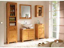 Фото деревянной мебели для ванной
