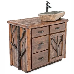 Фото деревянной мебели для ванной