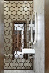 Honeycomb Tiles In The Hallway Photo