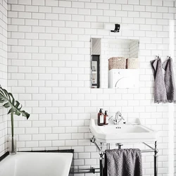 Bath Tiles With Bricks Photo