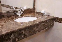 Столешницы из мрамора ванная фото