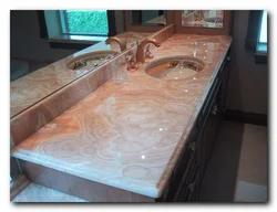 Marble countertops bathroom photo