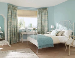 Pastel curtains for the bedroom photo