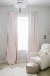 Пастэльныя шторы ў спальню фота