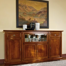 Sideboard chest of drawers in the living room photo
