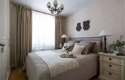Curtains for a narrow bedroom photo