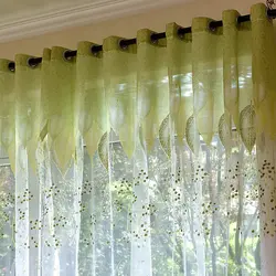 Curtains for the kitchen transparent photos