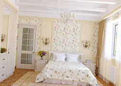 Paintings in the bedroom Provence photo