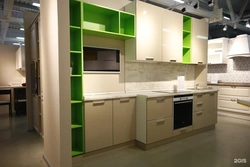 Kitchen furniture with shelves photo